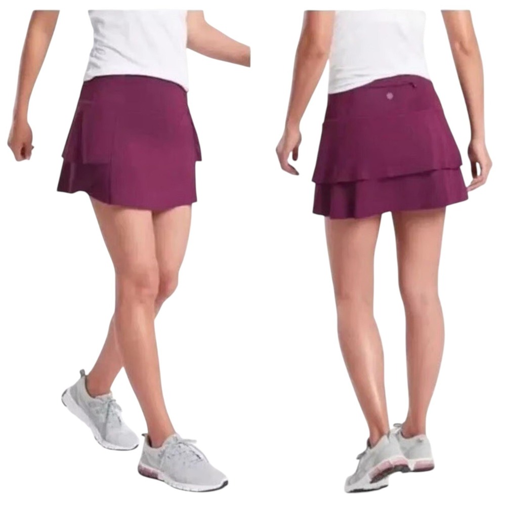 Athleta Momentum Skort Large Purple Tennis Pickleball Athletic Golf Activewear‎